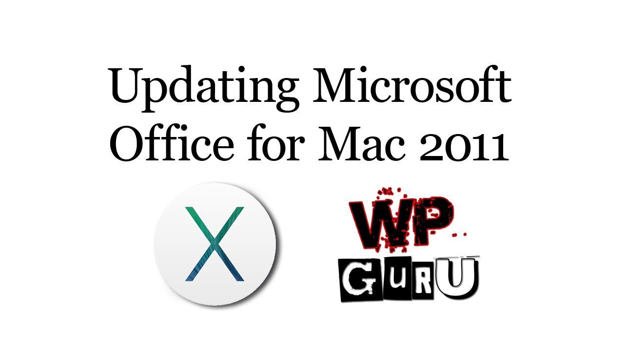update office for mac 2011